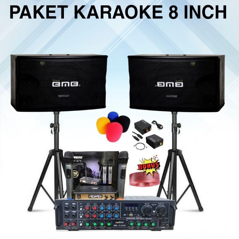 Jual paket sound system karaoke bmb 8 inch sound cafe dan resto komplit