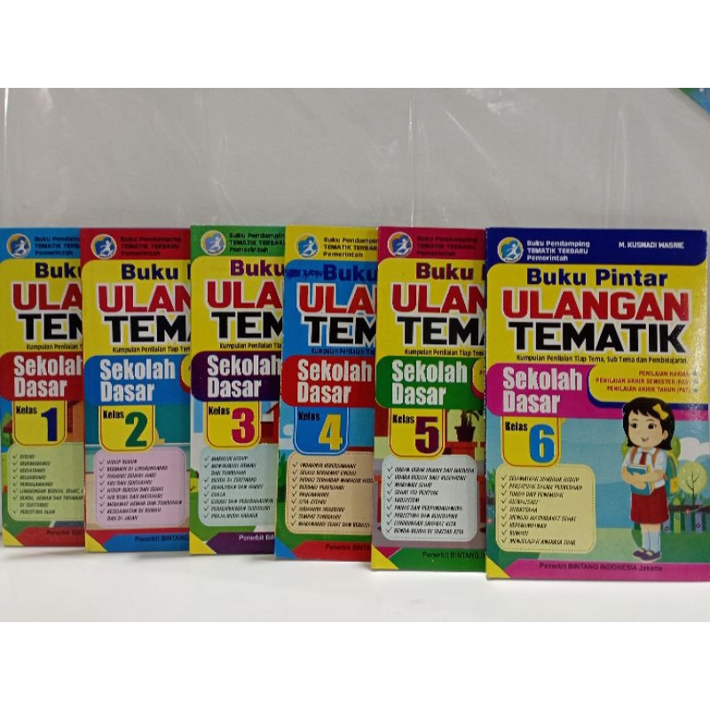 Jual buku pintar ulangan tematik SD kelas 1,2,3,4,5 & 6 | Shopee Indonesia