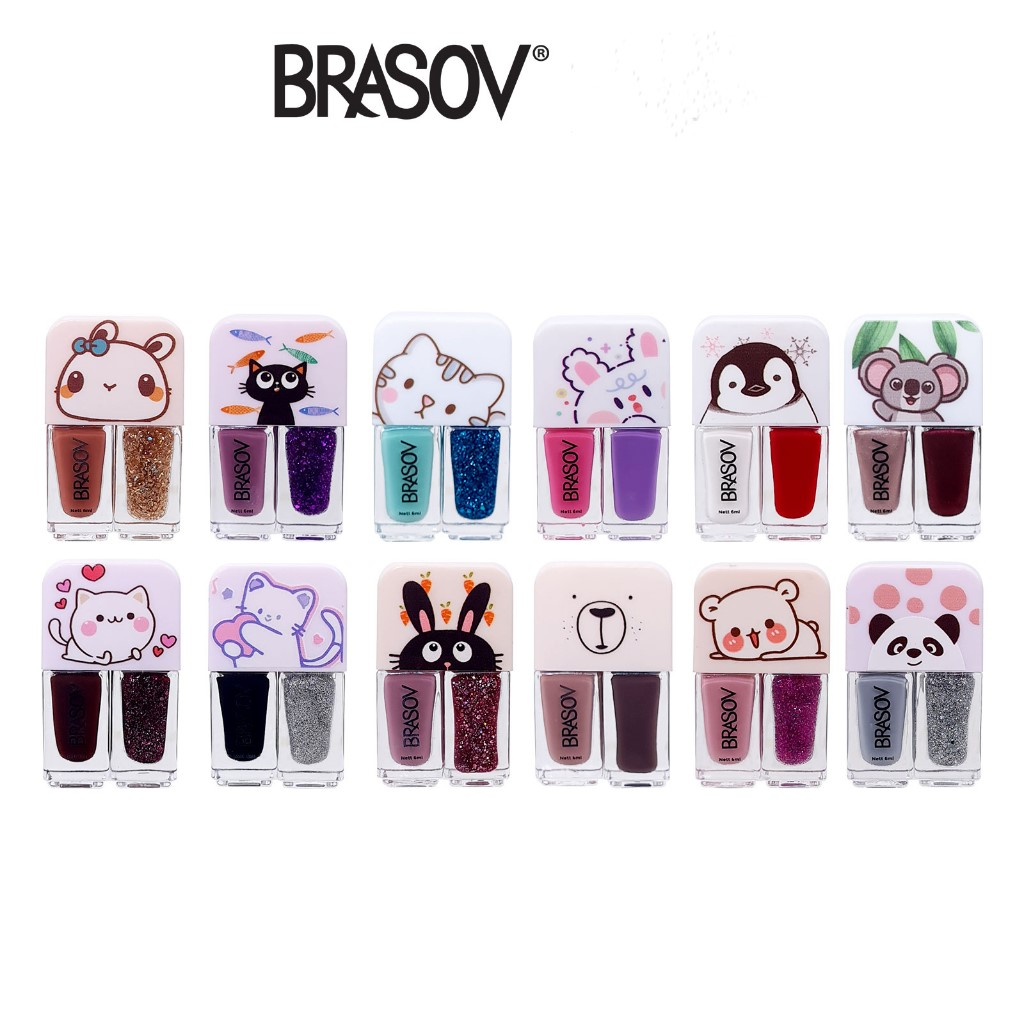 Jual BRASOV Kutek / Cat Kuku Nail Polish 2 In 1 6 ML Kutex BPOM - NAIL ...