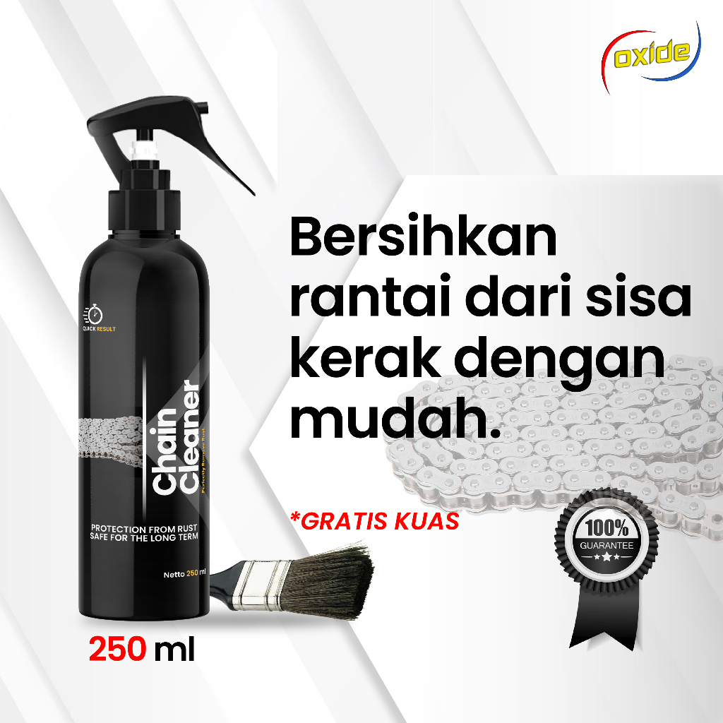 Jual Oxide Chain Cleaner/Pembersih Rantai motor/Sepeda 250Ml | Shopee ...