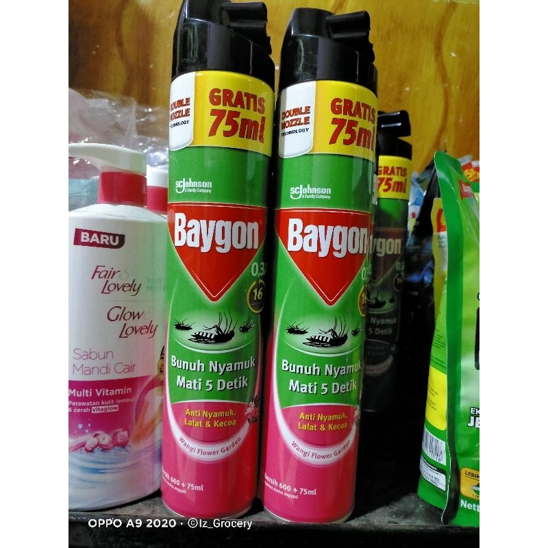 Jual Baygon Anti Nyamuk Lalat Kecoa 600ml And 750ml Shopee Indonesia