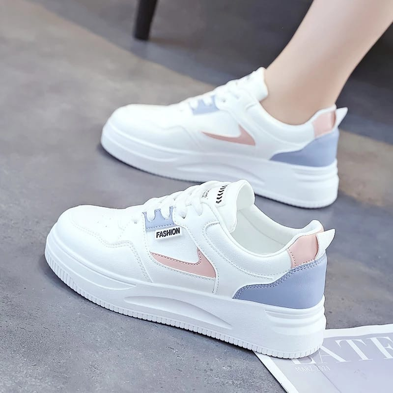 Jual Sepatu Sneakers Wanita Casual Fashion Putih Kekinian Shopee Indonesia