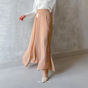 Bynissa BELLA KULOT Bawahan Celana Kulot Highwaist Cerruty Fashion Muslim