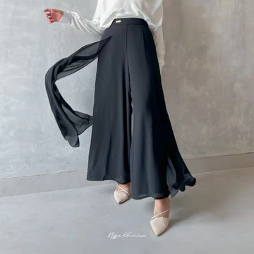 Bynissa BELLA KULOT Bawahan Celana Kulot Highwaist Cerruty Fashion Muslim