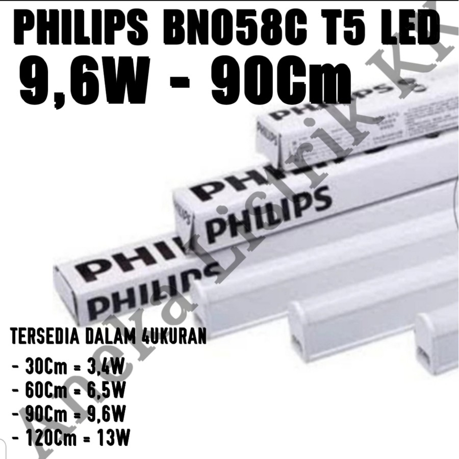 Jual PHILIPS BN058C T5 LED 9,6W 90CM BN 058C 9,6 W WATT TRUNKABLE LINEA ...