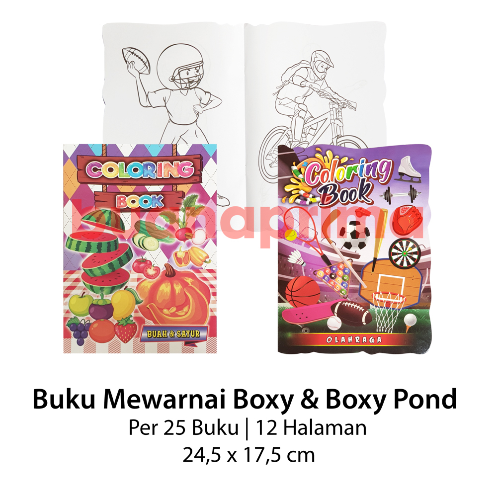 Jual Buku Mewarnai Boxy per 25 Buku Coloring Book Buku Latihan ...