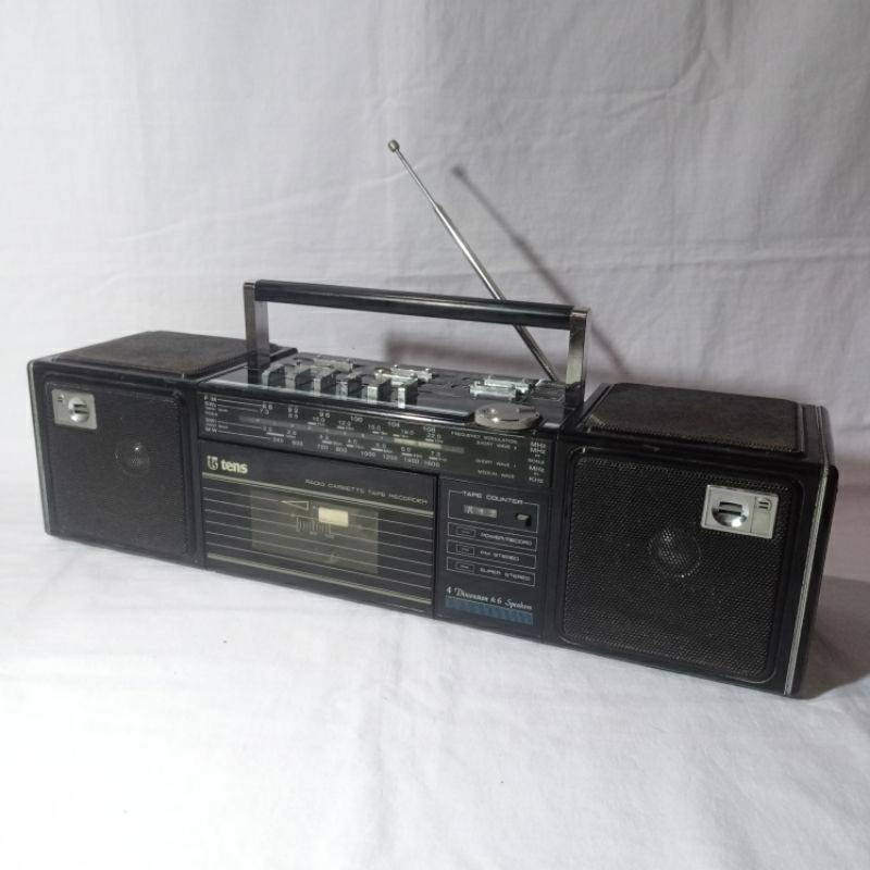Jual Radio Tape Compo Jadul Boombox TENS Radio Cassette Recorder 6