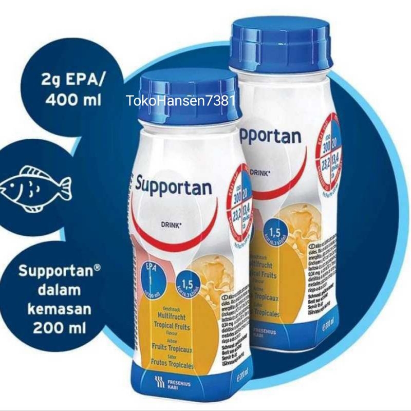 Jual Supportan Tropical Fruit 200 ml susu tinggi kalori padat gizi rasa ...