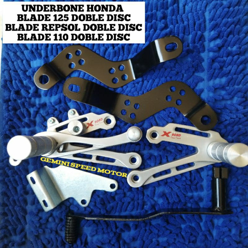 Jual FOOTSTEP UNDERBONE HONDA BLADE 125 DOBLE DISC XROAD ORIGINAL
