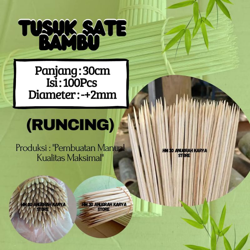 Jual Tusuk Sempol 30cm Isi 100pcs Runcing Diameter 2mm Tusuk Spiral