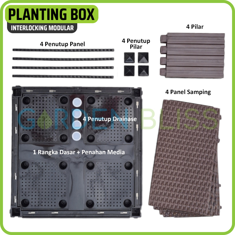 Jual Garden Bliss Planting Box / Raised Bed, Interlocking Modular ...