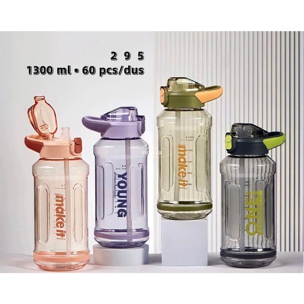 Jual Botol Minum Jumbo Traveling 1300ml / Botol Minum Sport Flip On 1,3 ...