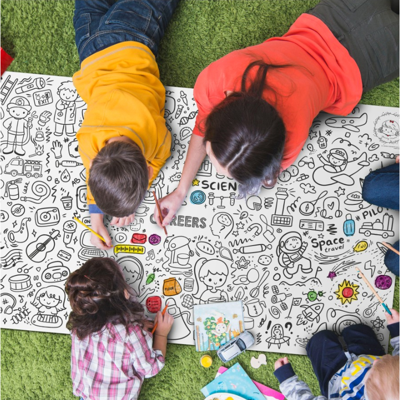 Jual Giant Coloring Sheet Kertas Mewarnai Jumbo Paper 155x90cm | Shopee ...