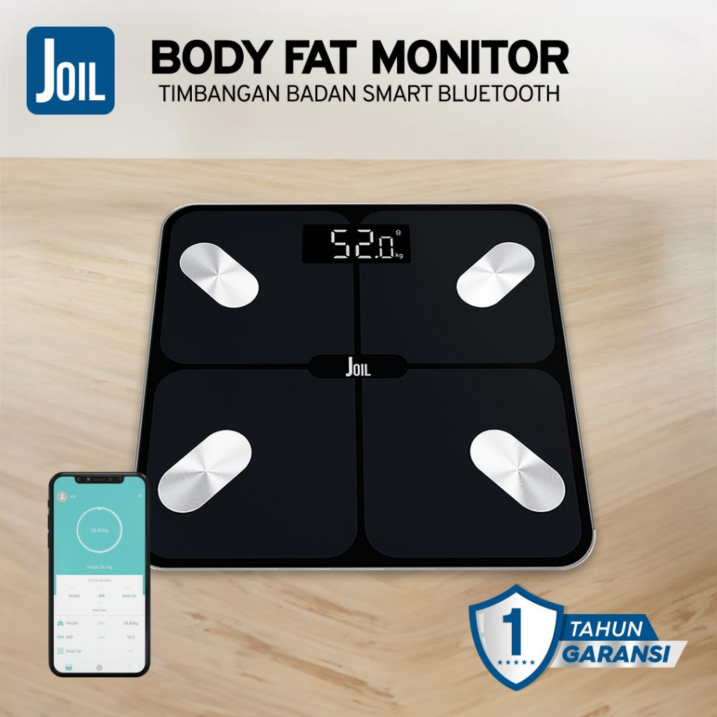 Jual Timbangan Badan Bluetooth Smart Body Fat Scale With Body Composition Analyzer Joil J5 8595