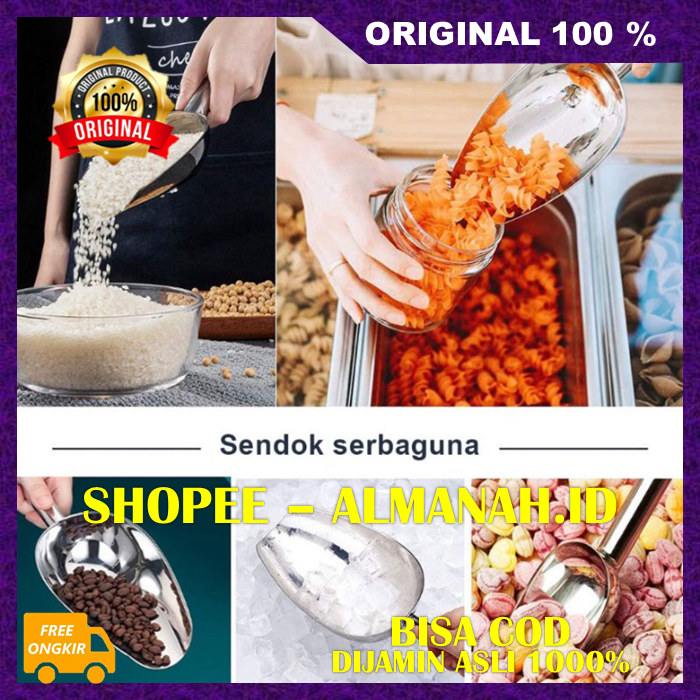 Jual [BISA COD] BELI 1 GRATIS 1 Stainless Ice Shovel Sendok Sekop ...