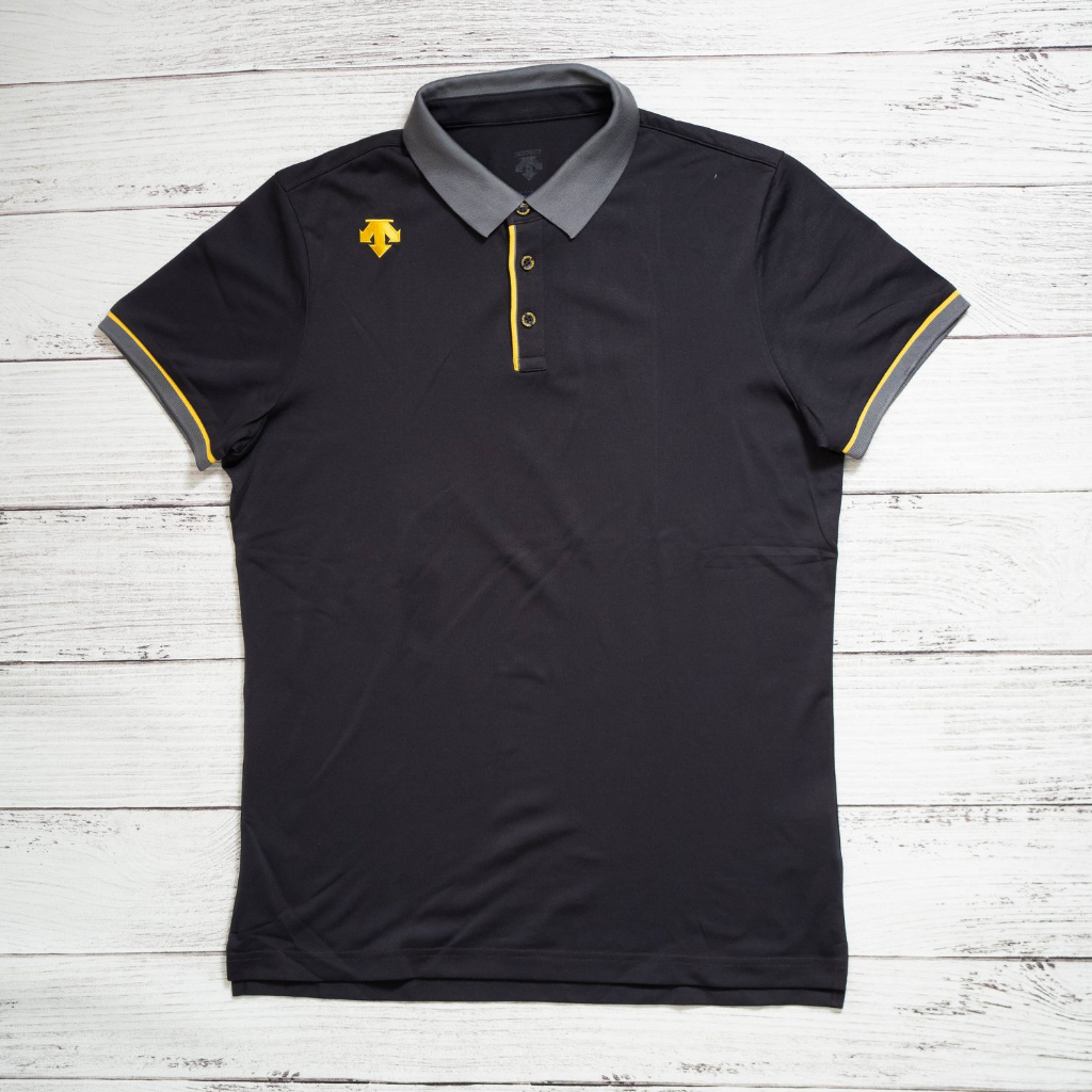Jual polo shirt DESCENTE Dark Grey | Shopee Indonesia