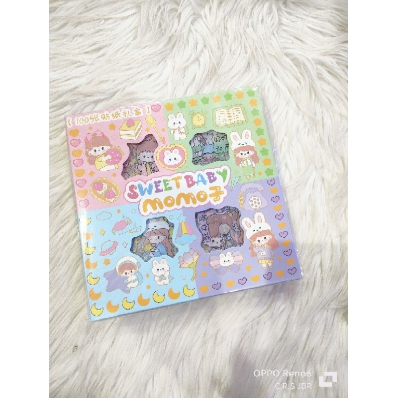 Jual STICKER MOMO BOX ISI 100 LEMBAR | Shopee Indonesia
