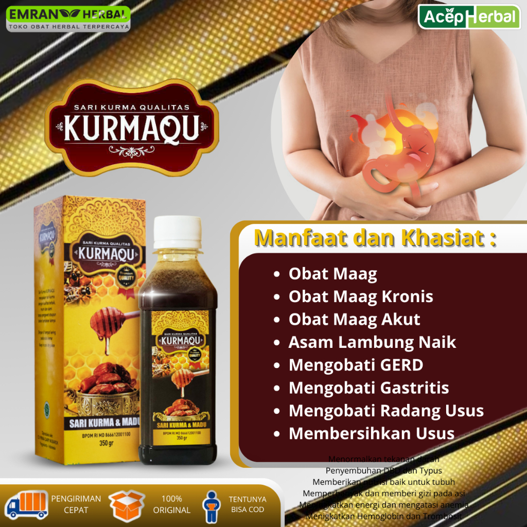 Jual Original Kurmaqu Ekstrak Madu Dan Sari Kurma Obat Maag Obat