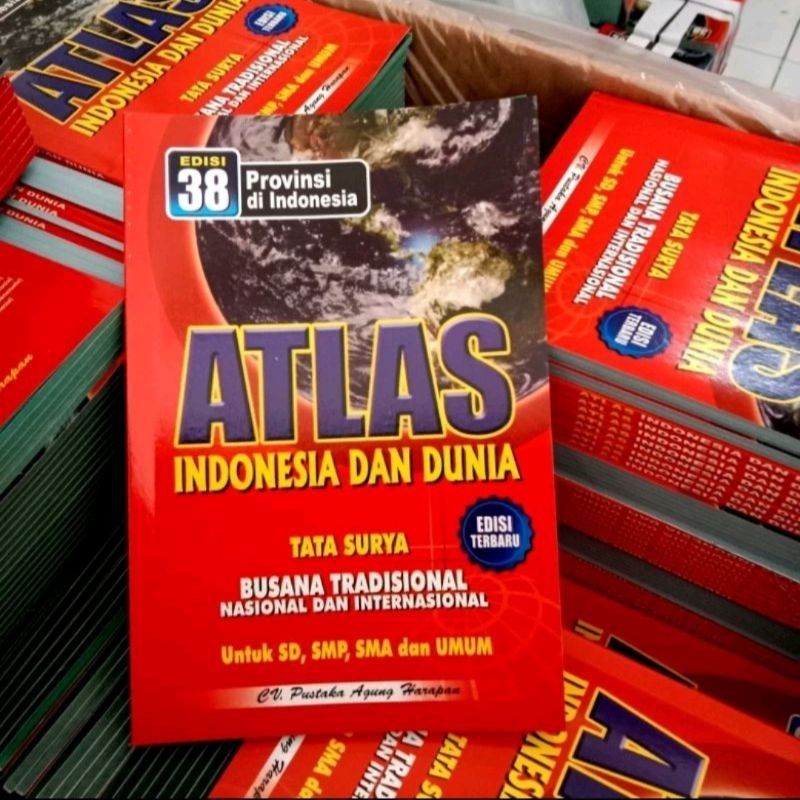Jual BUKU ATLAS 38 PROVINSI DI INDONESIA DAN DUNIA EDISI TERBARU 38 ...
