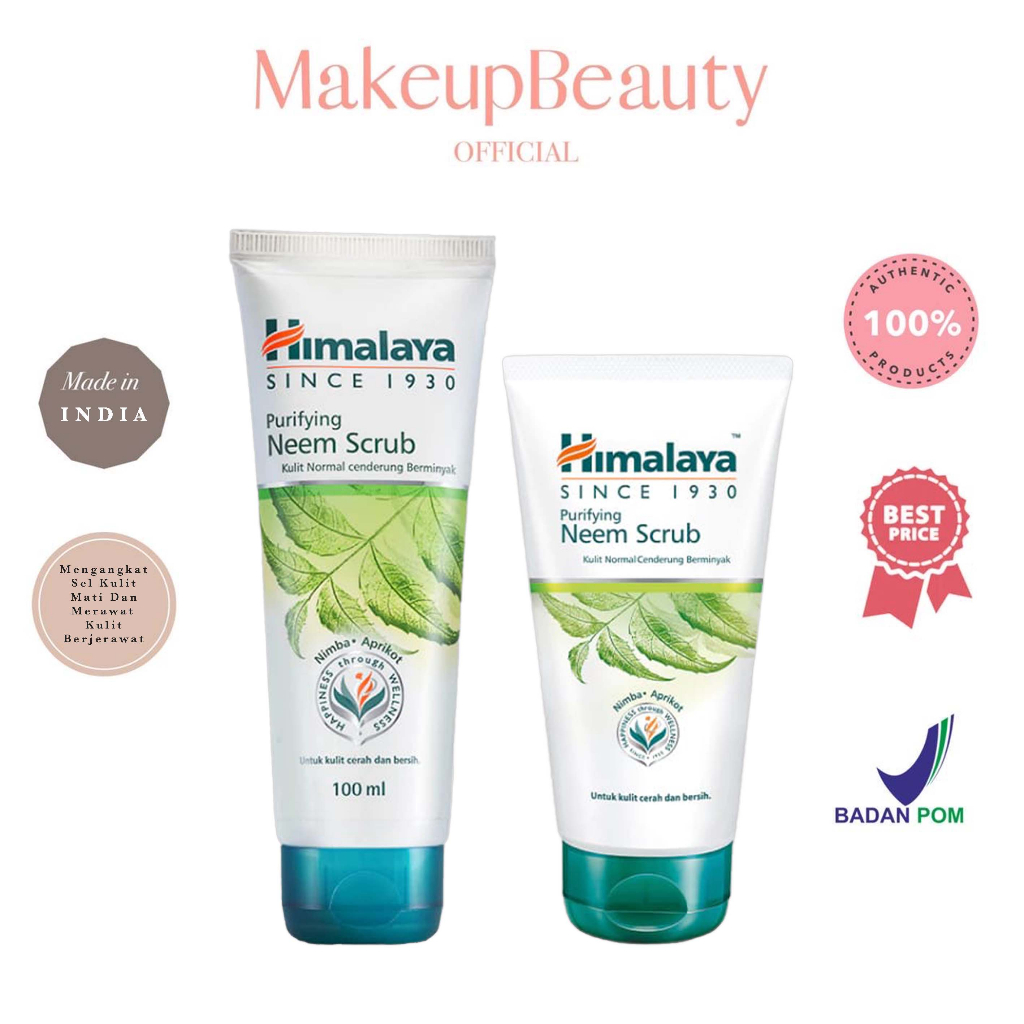 Jual HIMALAYA Purifying Neem Face Scrub 100ml / 50ml Scrub Wajah
