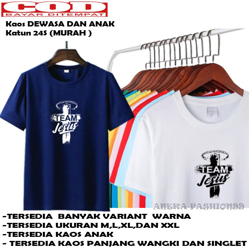Jual KAOS UNISEX KAOS ROHANI KAOS KRISTEN KAOS GEREJA KAOS PELAYAN KAOS ...