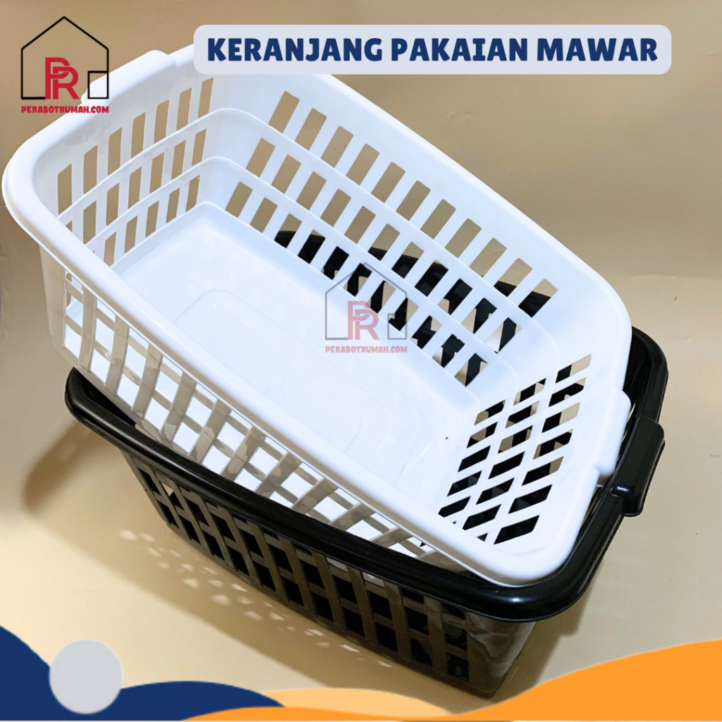 Jual Keranjang Pakaian Hitam Putih Keranjang Serbaguna Keranjang