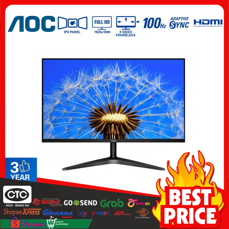 Jual Monitor LED AOC 24B1XH2 - Full HD 24" Inch | Shopee Indonesia