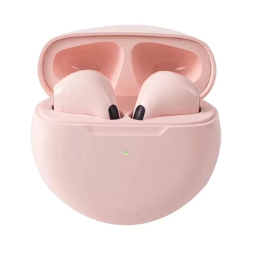 KLT Headset Bluetooth 5.3 Pro 6 TWS Mini Sport Wireless Earpud HiFi Sound Headphone Tahan Air