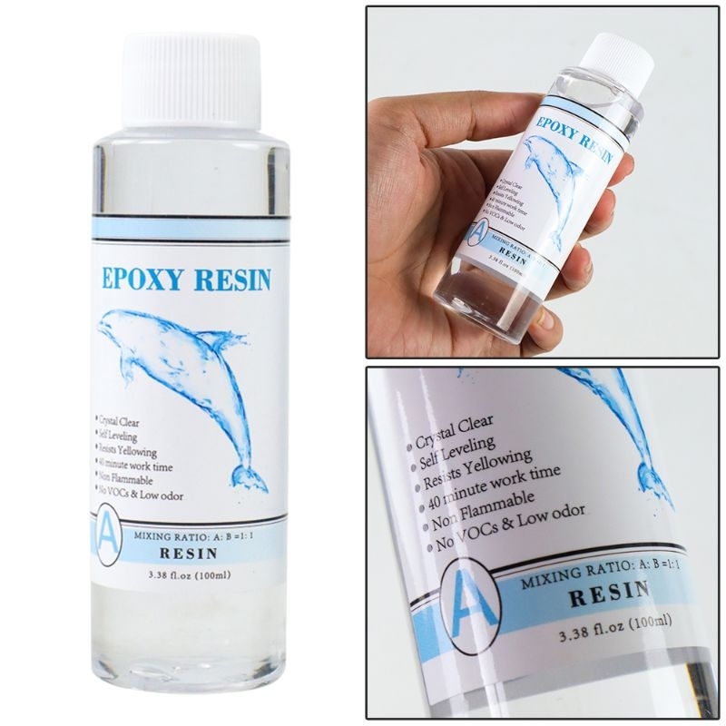 Jual Lem Resin Epoxy Bening Rasio 11 AB 100ml Shopee Indonesia