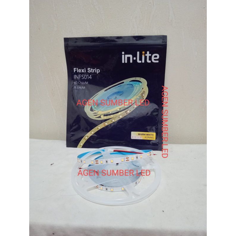 Jual Led Strip Inlite INFS014 60LED 8,5W Cahaya Warm white indoor 12V ...