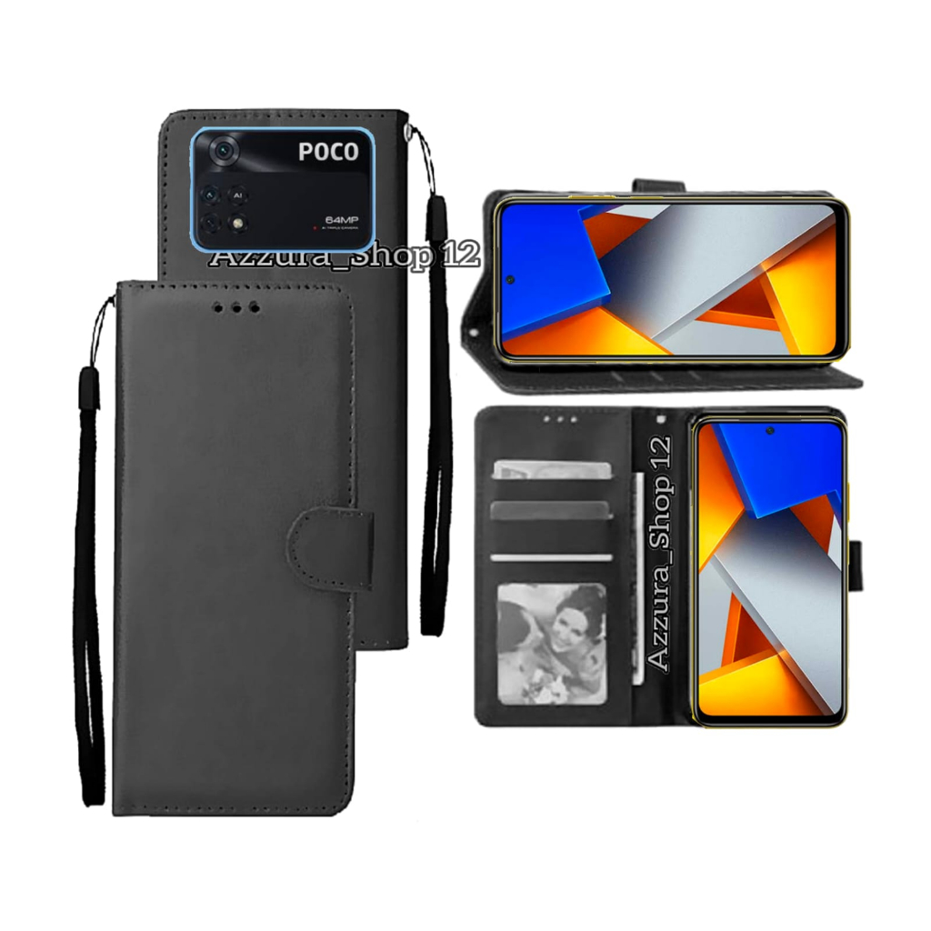 Coque Pour Xiaomi Poco M4 Pro 4G, Coque Protection En Cuir Pu [Pochette De Coque] [Magnétique