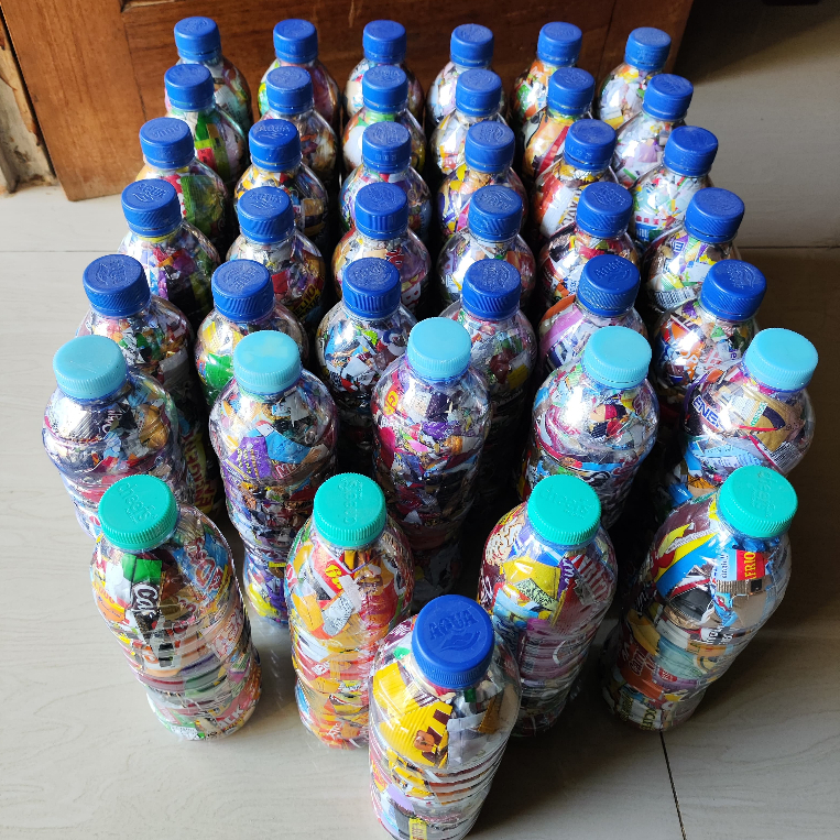 Jual Ecobrick Botol Aqua Ml Berat Gram Packing Kardus Free