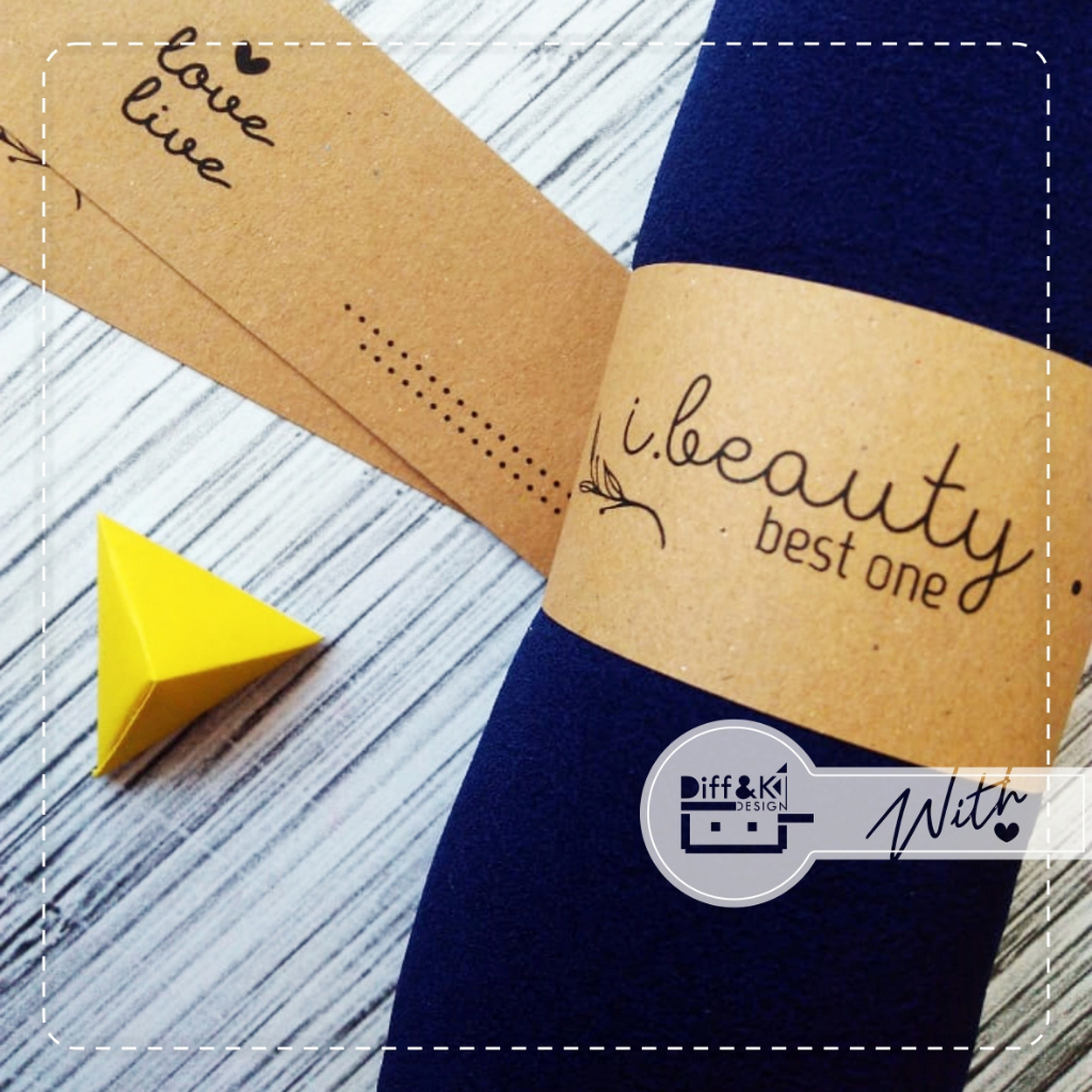 Jual (20x4) Label Roll Paper Belt Kraft Custom untuk Pengikat Produk ...