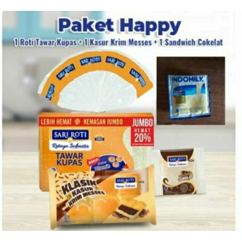 Jual Paket sari roti ( paket happy ) | Shopee Indonesia