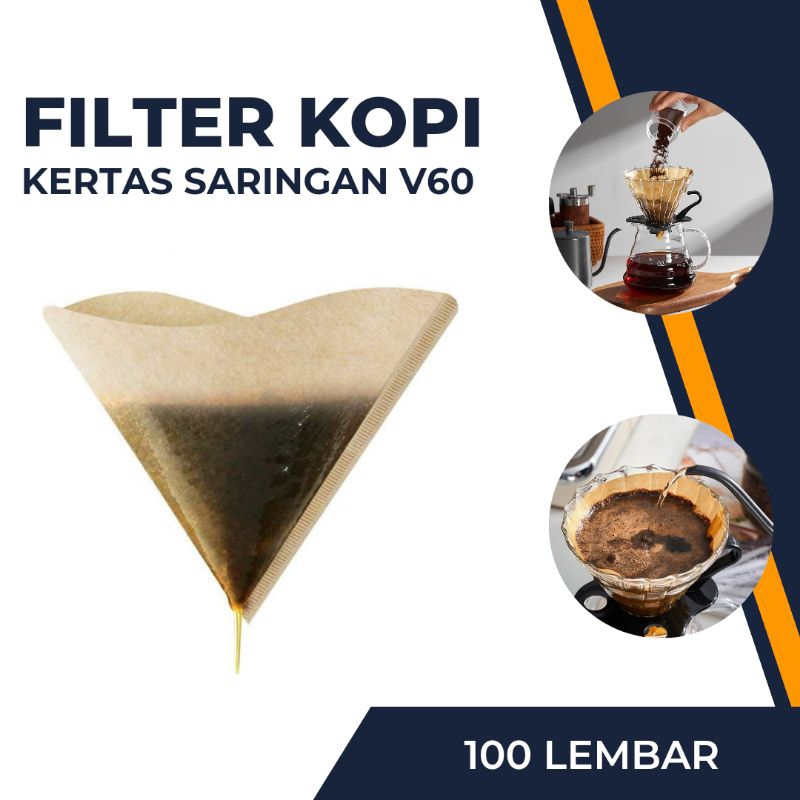 Jual Kertas Filter Saringan Kopi V Drip Serve Penyaring