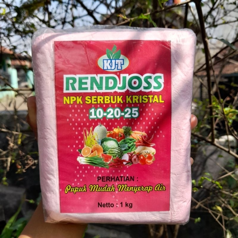 Jual RENDJOS BUAH 1 KG/ PUPUK NPK SERBUK 10-20-25 /100% Larut Air/ Npk ...