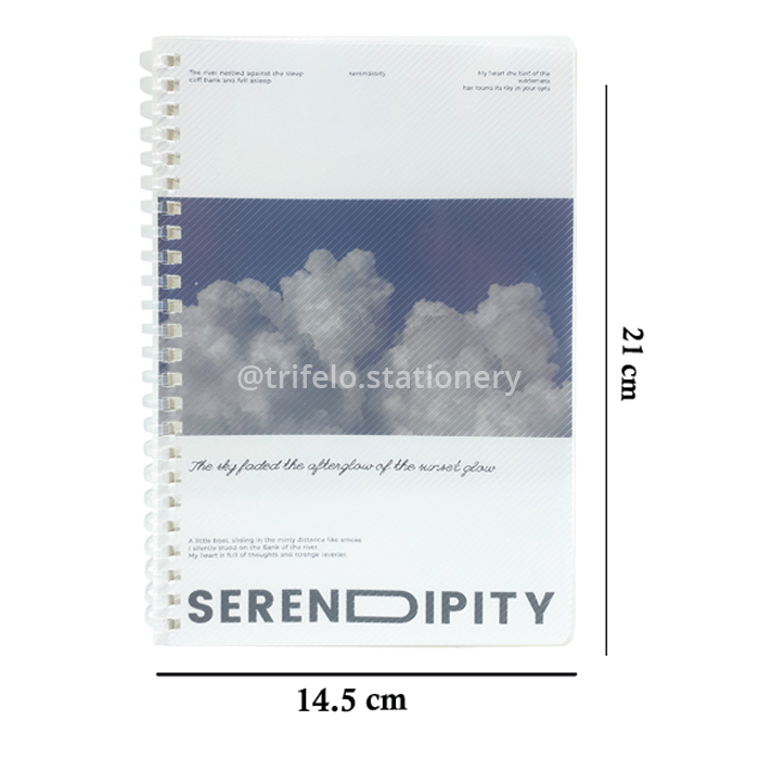 Jual Notebook spiral A5 B5 Wengu Scenery Soft Ring Kertas Garis (SXQ ...