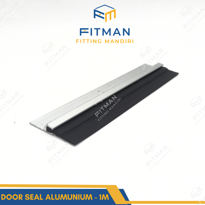 Jual Penutup celah bawah Bottom Door seal karet aluminium lis pintu 1