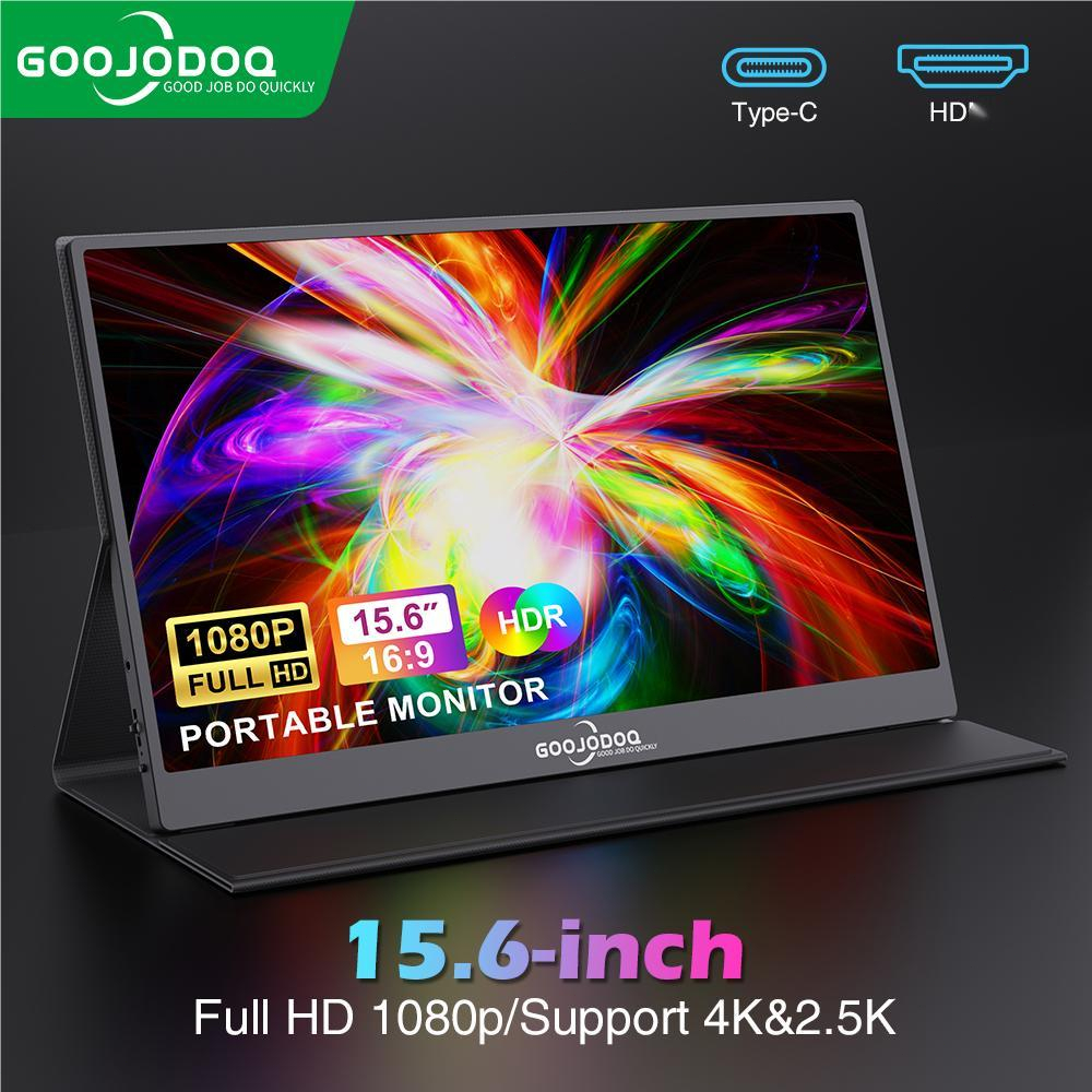 Jual GOOJODOQ Portable Monitor for Laptop 15.6'' 1920*1080P 4K FHD IPS