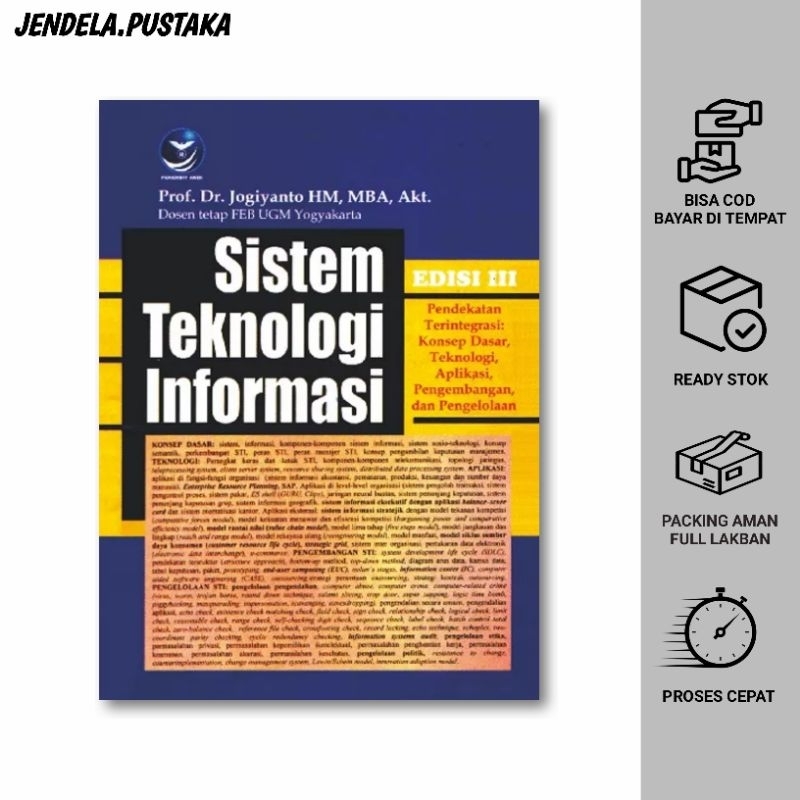 Jual Sistem Teknologi Informasi Edisi 3 Jogiyanto | Shopee Indonesia