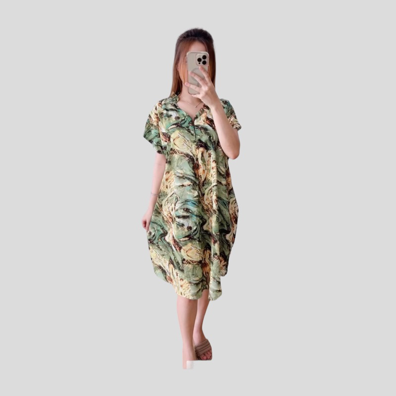 Jual Homedress Gemoy Adenna pendek | Dress / Daster kekinian / Daster ...