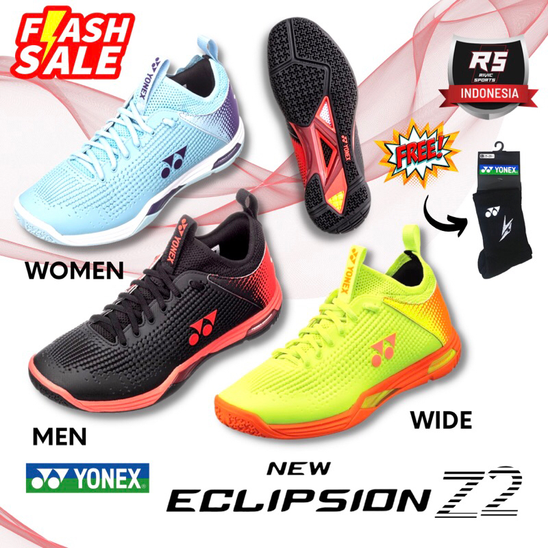 SEPATU BADMINTON YONEX SHB ECLIPSION Z MEN Z2 BLACK/RED Z3 65