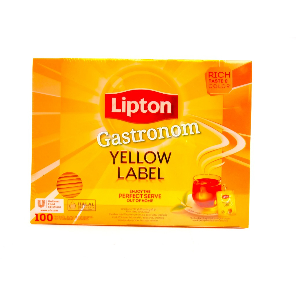 Jual Lipton Yellow Label 100 Tea Bag Envelope Teh Lipton Teh Hitam