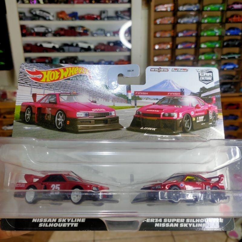 Jual hotwheels two pack nissan skyline er34 lbwk & r30 silhouette ...