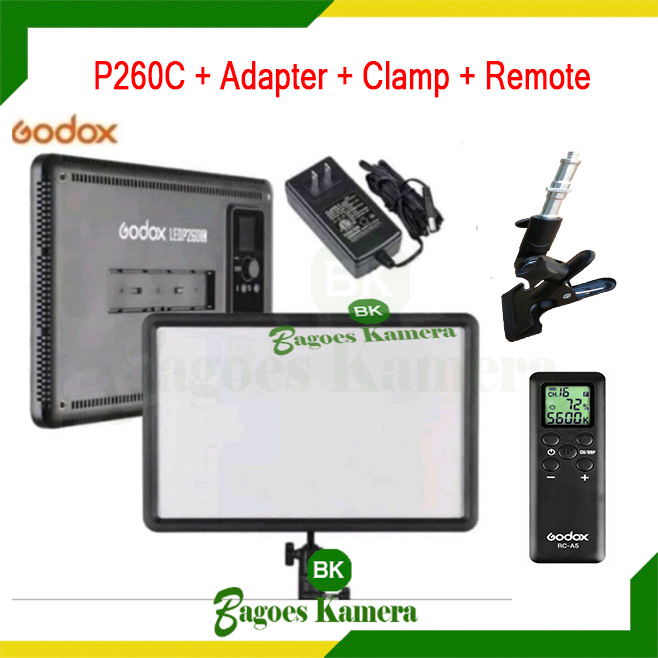 Jual Godox Led P260C / P 260C Led Video Lighting Bio Color Free Adapter ...