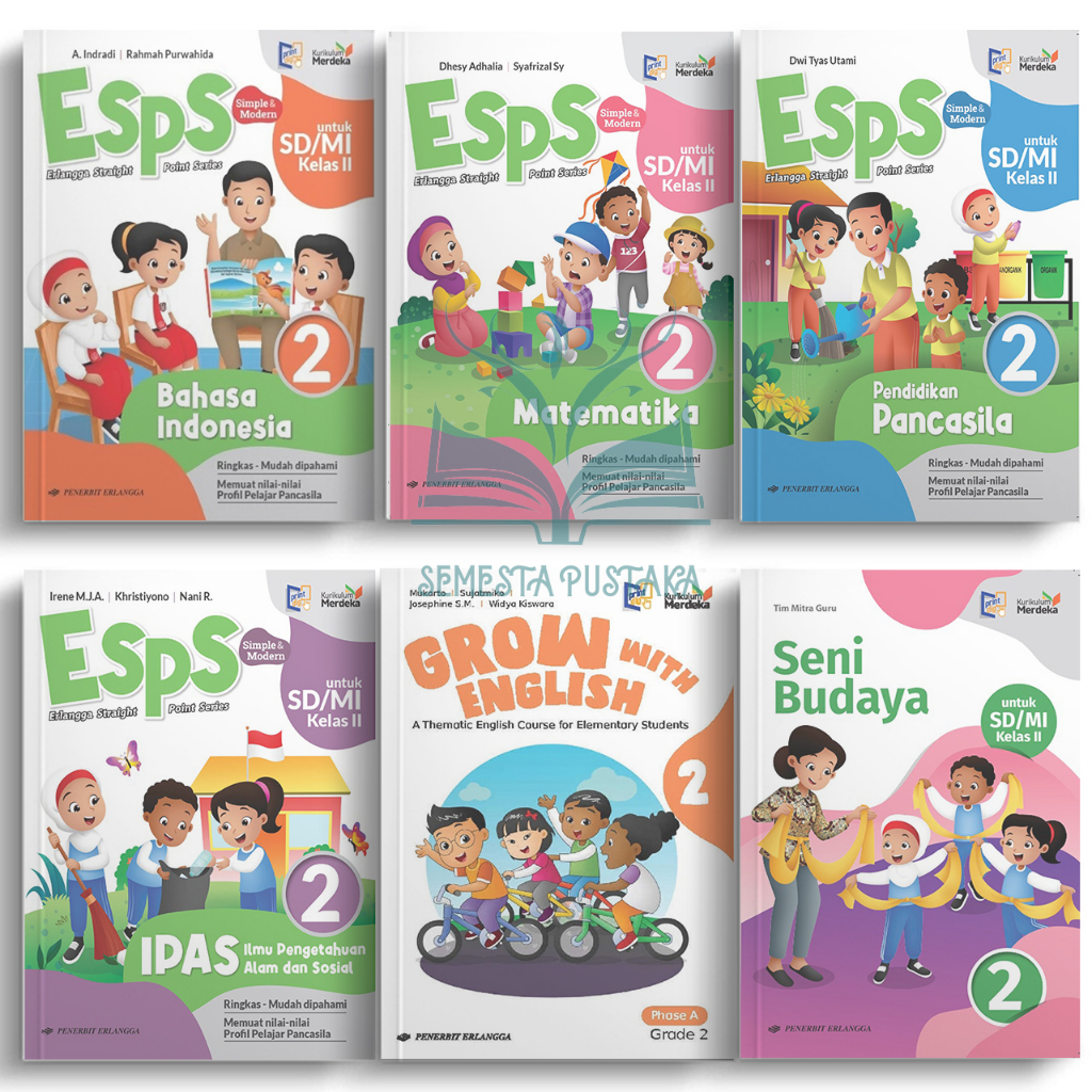 Jual Buku Paket ESPS Kelas 2 SD Erlangga Kurikulum Merdeka Revisi ...