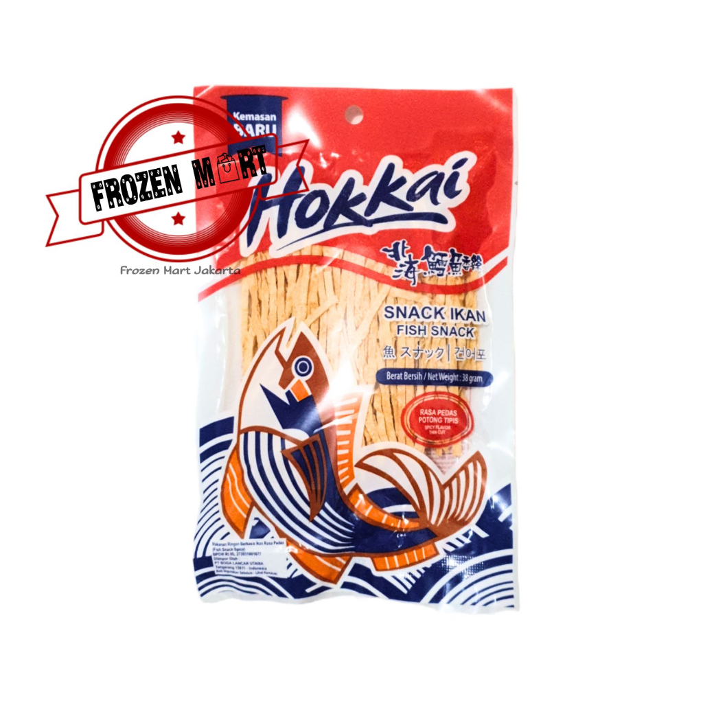 Jual HOKKAI Fish Snack Spicy / Snack Ikan Potong Tipis / Cemilan 38