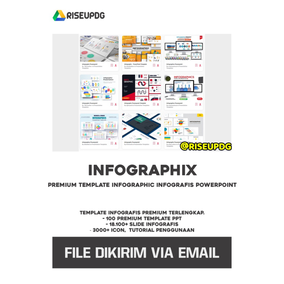 Jual INFOGRAPHIX Premium Template Infographic Infografis PowerPoint