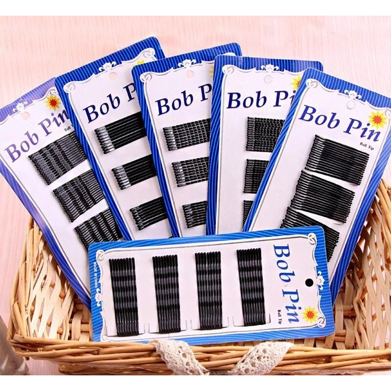 Jual AFM Jepit Rambut Motif Polos warna Hitam Jepit Rambut Aksesoris ...