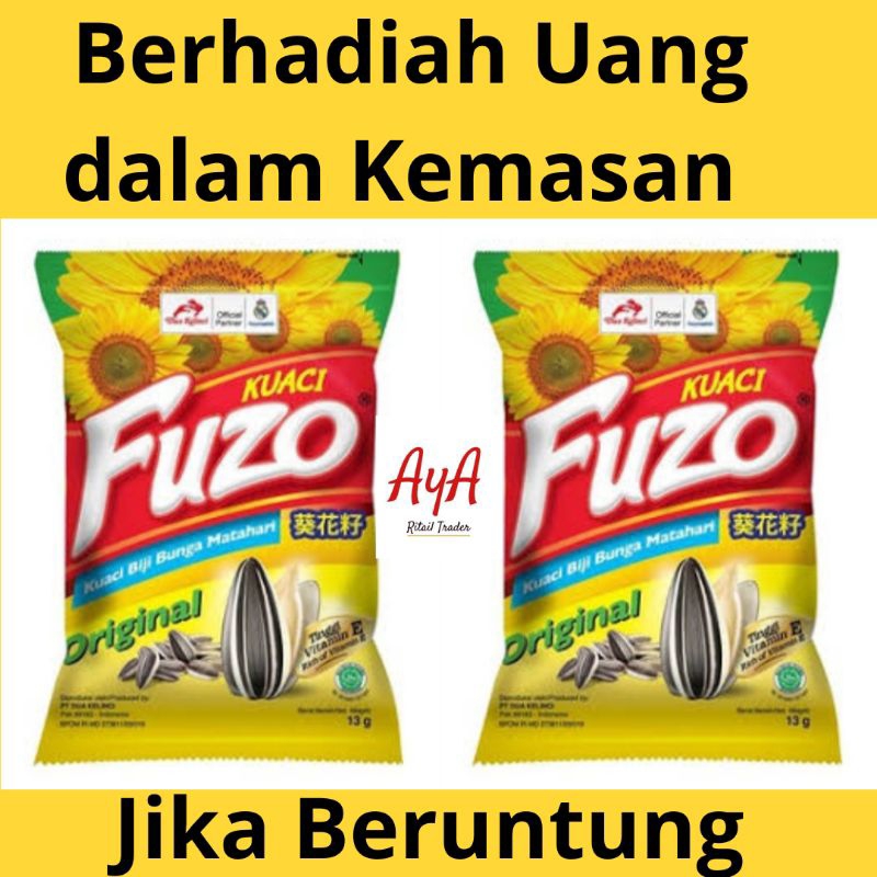 Jual Kuaci Fuzo Berhadiah Rasa Original 12 g Renceng kemasan khusus ...